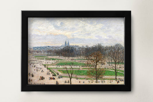 The Garden of the Tuileries on a Winter Afternoon (1899) by Camille Pissarro Poster Print Wall Hanging Decor