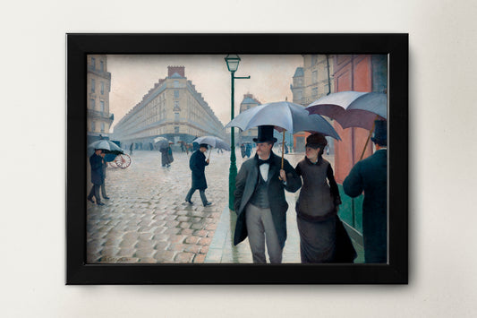 Paris Street Rainy Day (1877) painting  by Gustave Caillebotte Poster Print Wall Hanging Decor