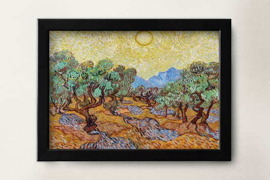 Vincent van Gogh's Olive Trees (1889)  Poster Print Wall Hanging Decor