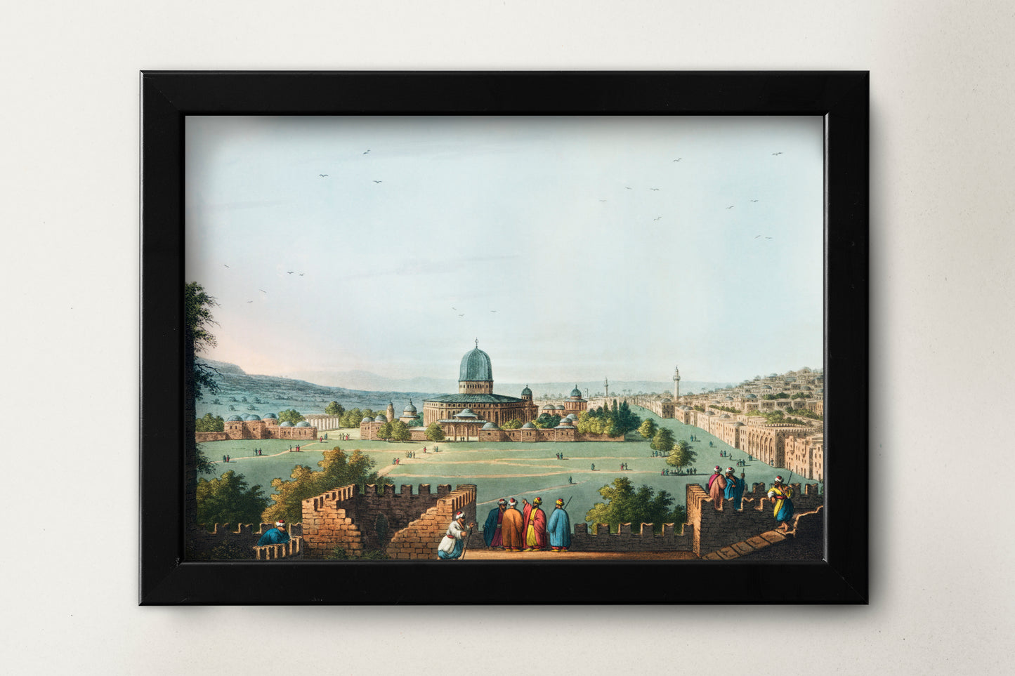 Temple of Solomon vintage Poster Print Wall Hanging Decor