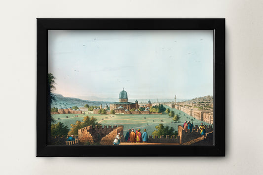 Temple of Solomon vintage Poster Print Wall Hanging Decor
