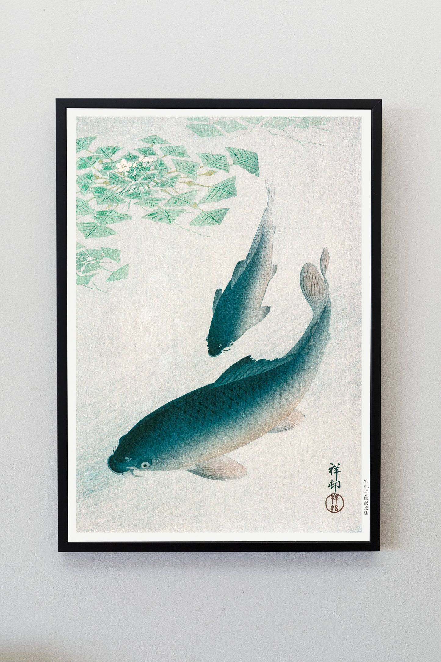 Carp or Koi by Ohara Koson Japanese Art Print Poster Wall Hanging Decor A4 A3 A2