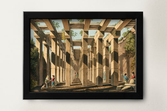 Ancient Cistern in Val di Noto Sicily Italy Poster Print Wall Hanging Decor