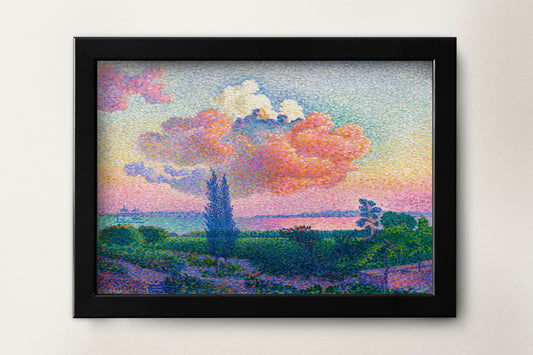 The Pink Cloud (1896) painting by Henri-Edmond Cross Poster Wall Hanging Decor