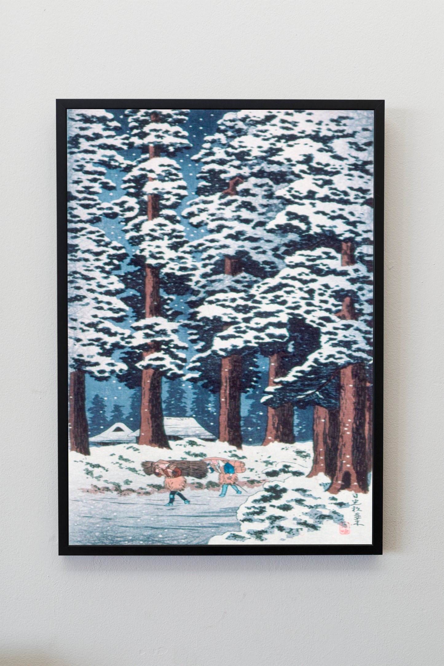 Cedar Tree-Lined Road at Nikkō by Hiroaki Takahashi Japanese Art Print Poster Wall Hanging Decor A4 A3 A2
