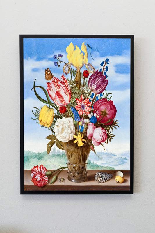 Bouquet of Flowers Poster Print Wall Hanging Decor