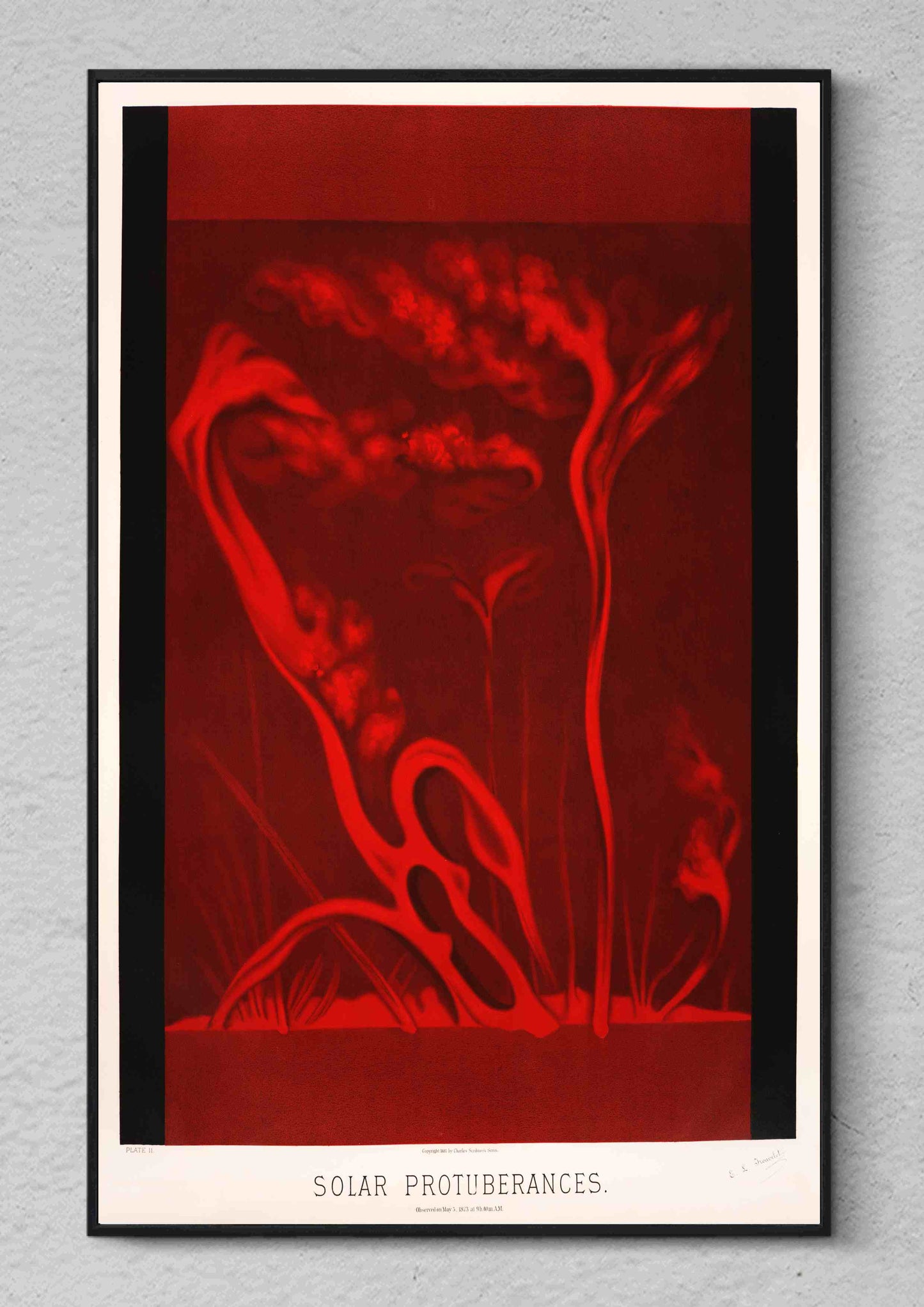 Solar protuberances Space Poster Print Wall Hanging Decor