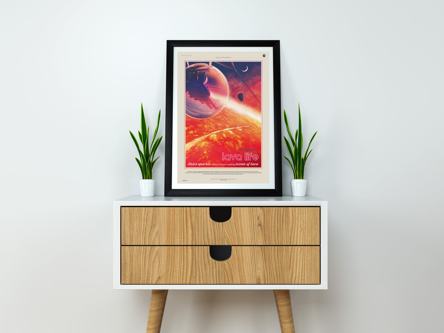 NASA Space Poster of Exoplanet 55 Cancri e Print Wall Hanging Decor