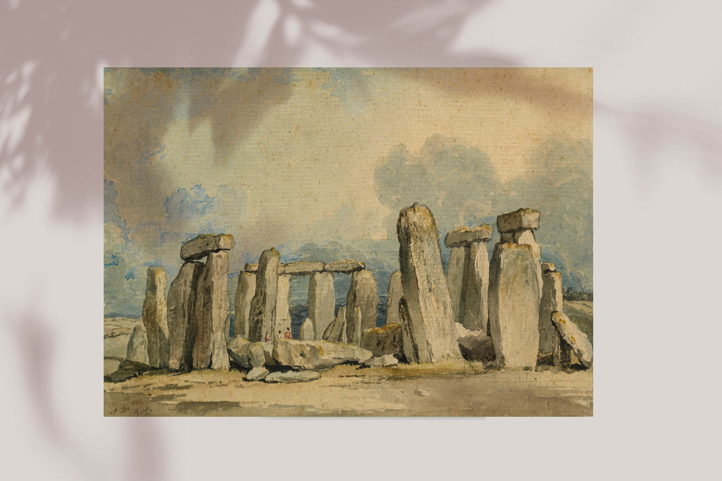 Painting of Stonehenge Print Poster Wall Hanging Decor