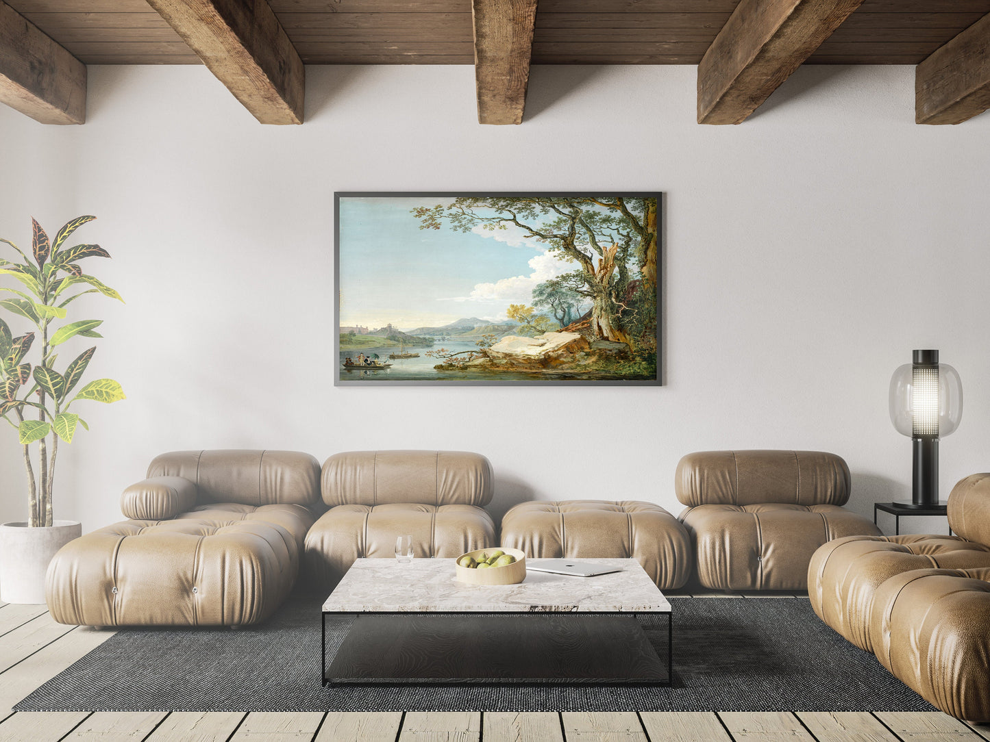 The River Severn at Shrewsbury Shropshire (1770) by Paul Sandby Print Poster Wall Hanging Decor