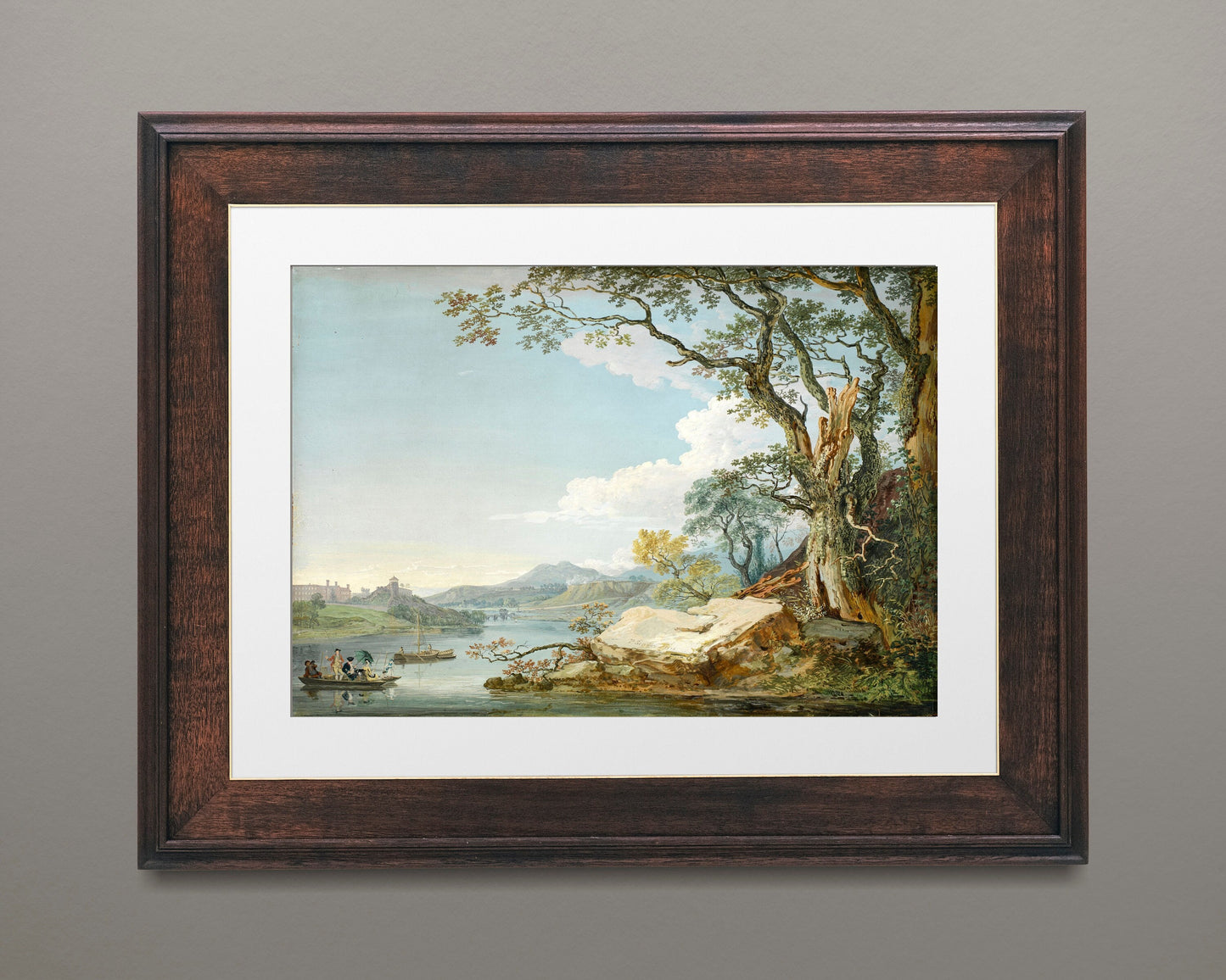 The River Severn at Shrewsbury Shropshire (1770) by Paul Sandby Print Poster Wall Hanging Decor