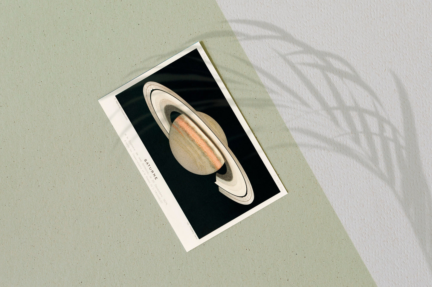 Antique representation of the Planet Saturn Print Poster Wall Hanging Decor
