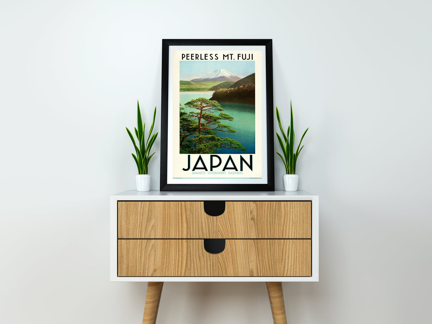 Mount Fuji Japan Travel Poster Print Wall Hanging Decor