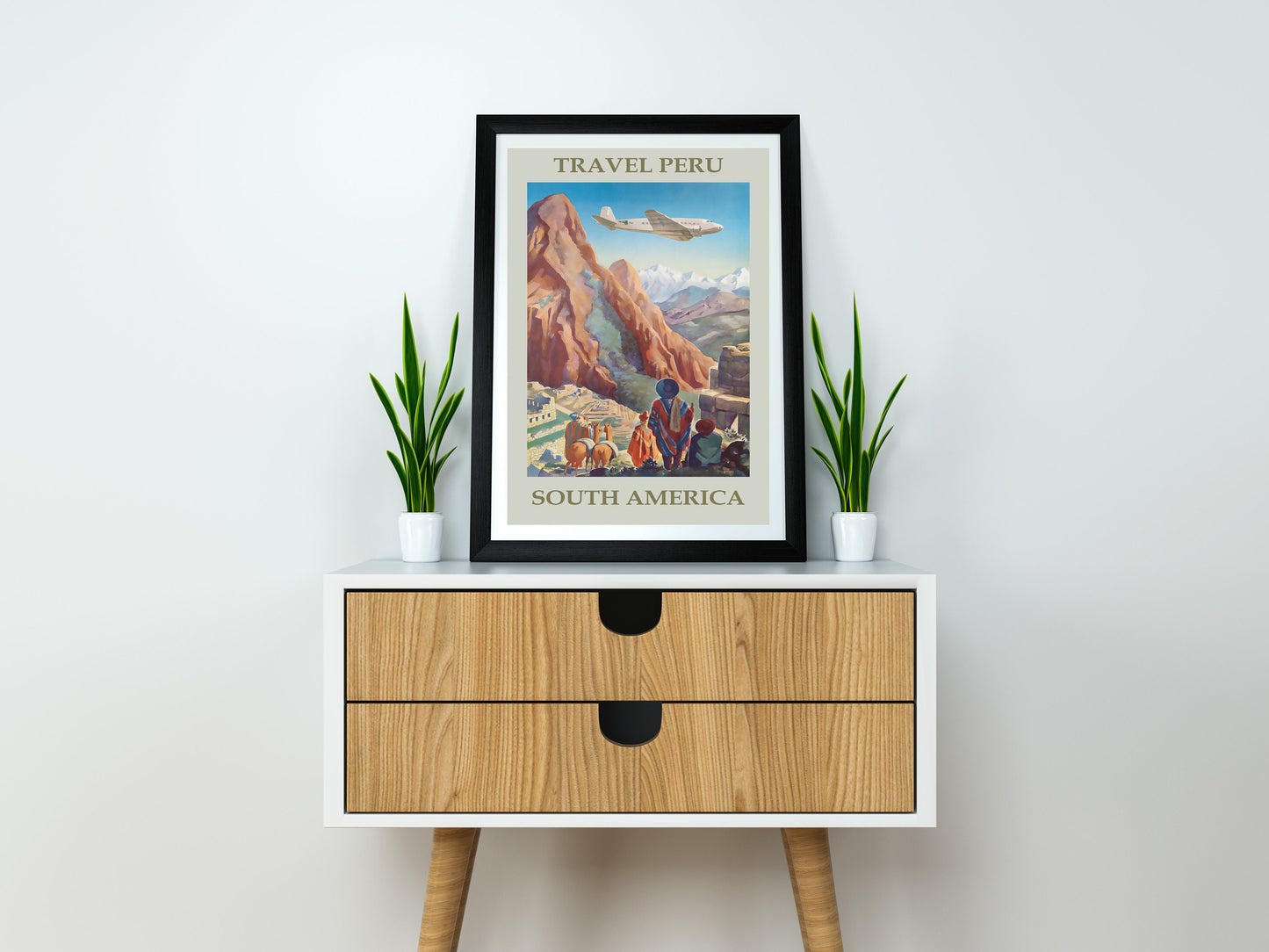 Peru South America Travel Poster Print Wall Hanging Decor