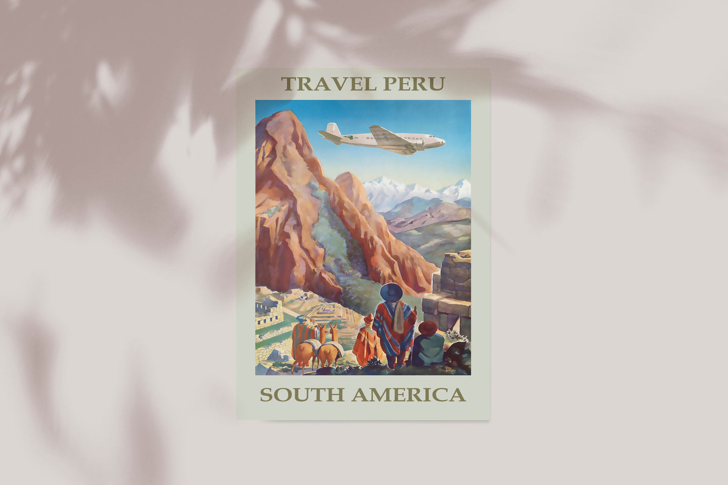 Peru South America Travel Poster Print Wall Hanging Decor