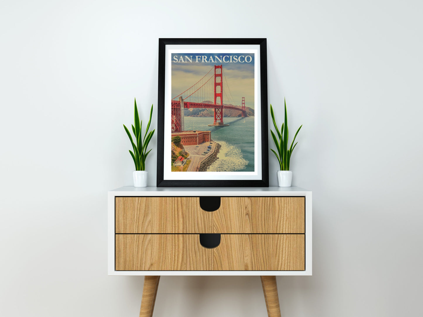San Francisco Travel Poster Print Wall Hanging Decor