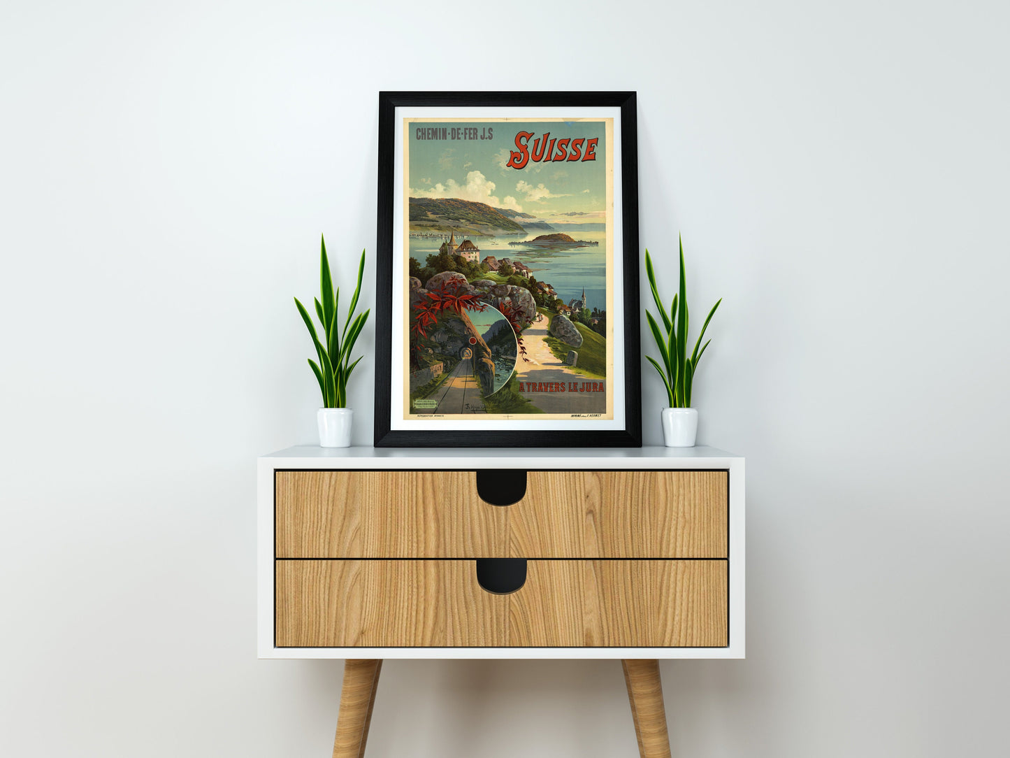 Switzerland Suisse Travel Poster Print Wall Hanging Decor