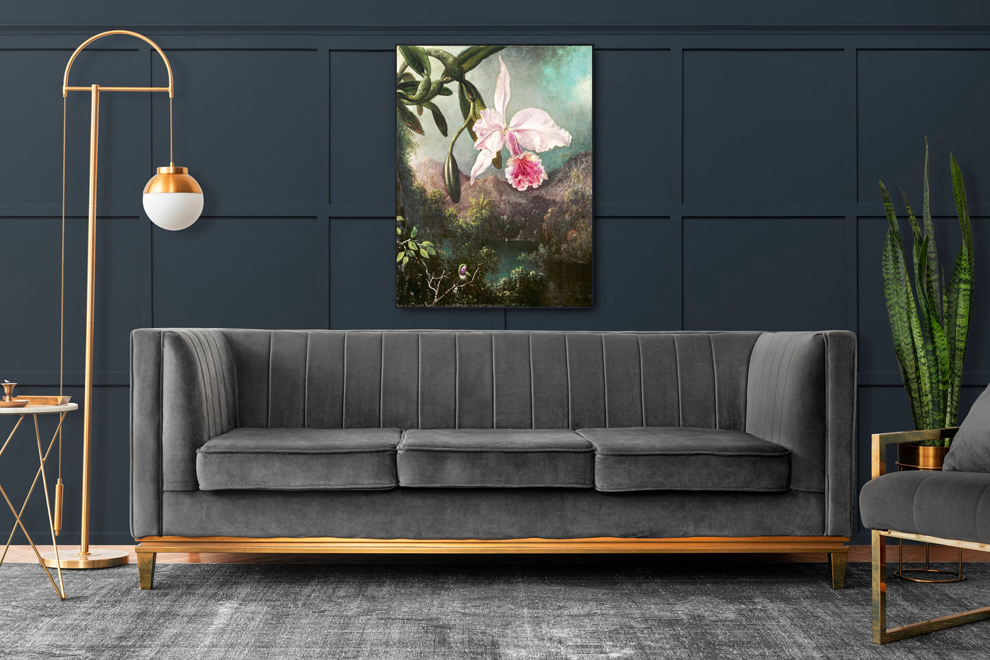 Orchid Blossoms (1873) by Martin Johnson Heade Poster Print Wall Hanging Decor