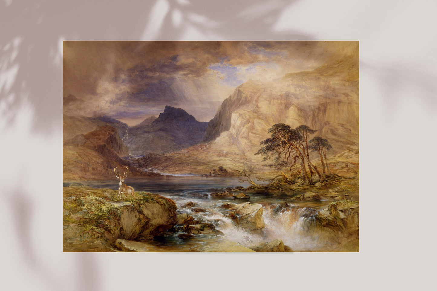 Beautiful Illustration Brodick Isle Of Arran Scotland 1849-1851 by William Andrews Nesfield Painting Print Poster Wall Hanging Decor