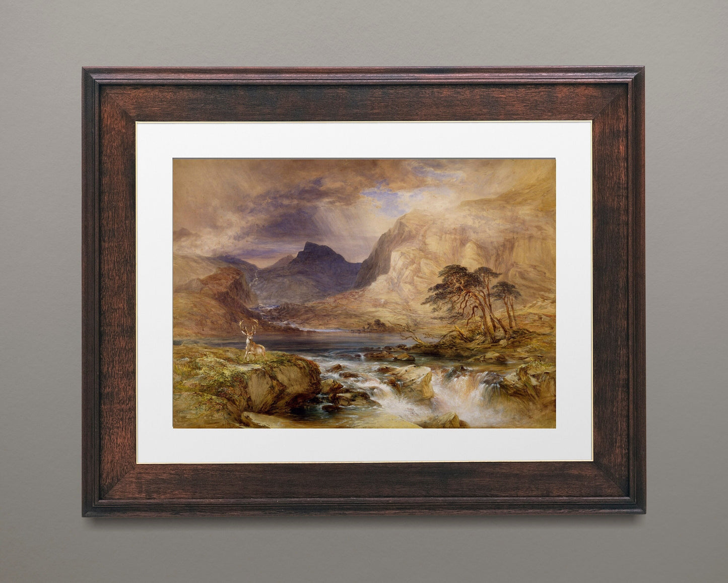 Beautiful Illustration Brodick Isle Of Arran Scotland 1849-1851 by William Andrews Nesfield Painting Print Poster Wall Hanging Decor