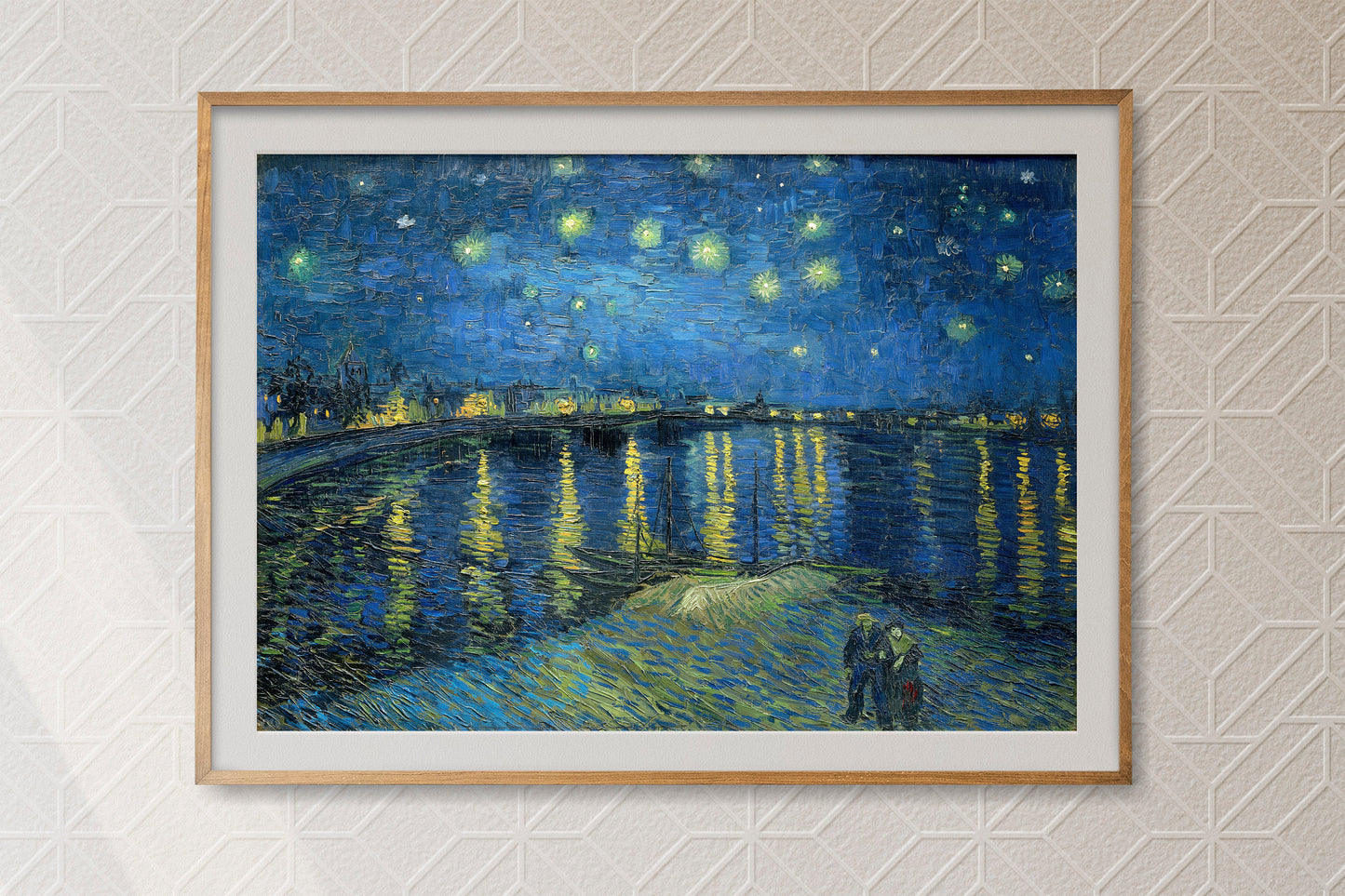 Vincent van Gogh Starry Night Over the Rhone (1888) Poster Print Wall Hanging Decor
