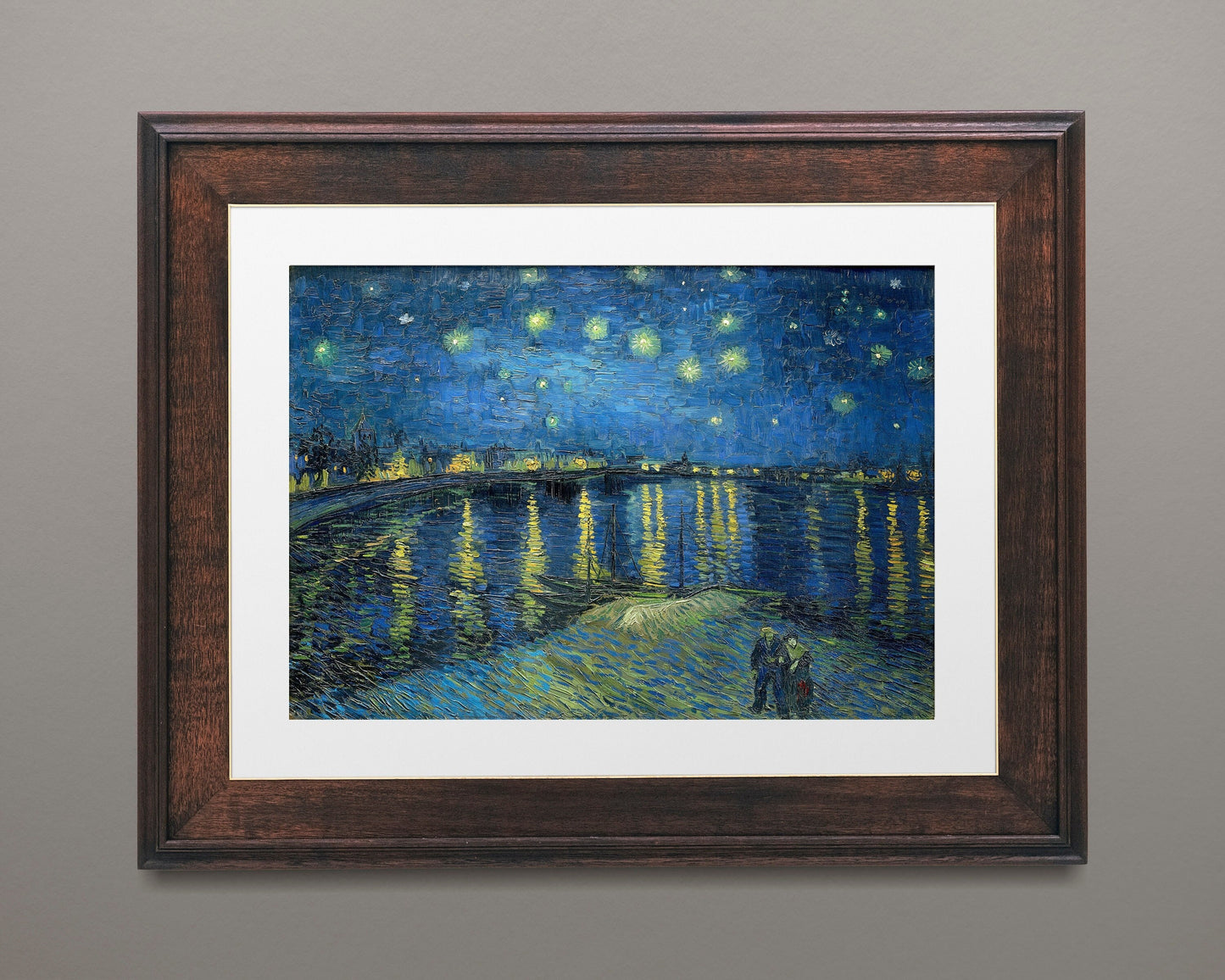 Vincent van Gogh Starry Night Over the Rhone (1888) Poster Print Wall Hanging Decor