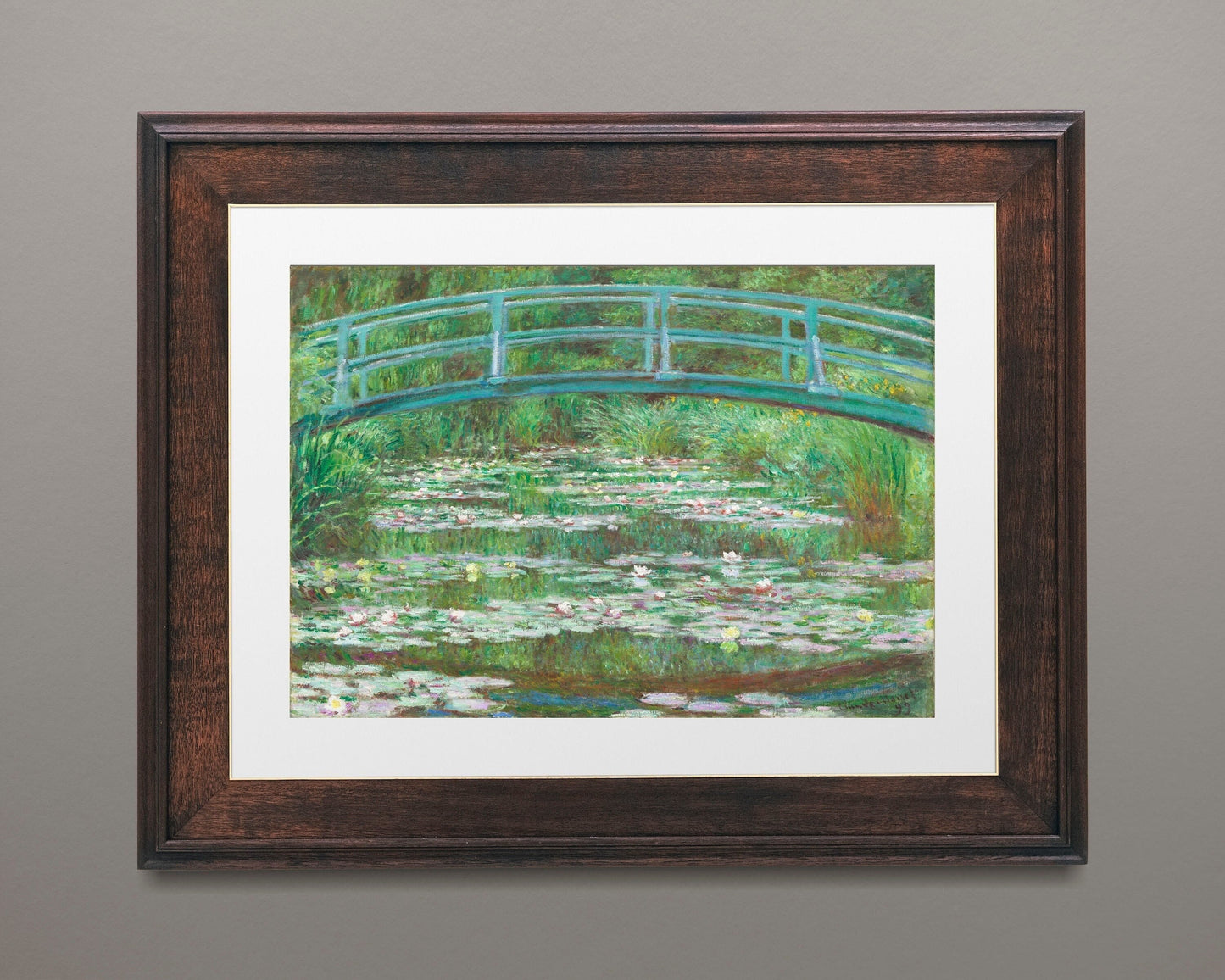 The Japanese Footbridge (1899) by Claude Monet Poster Print Wall Hanging Decor