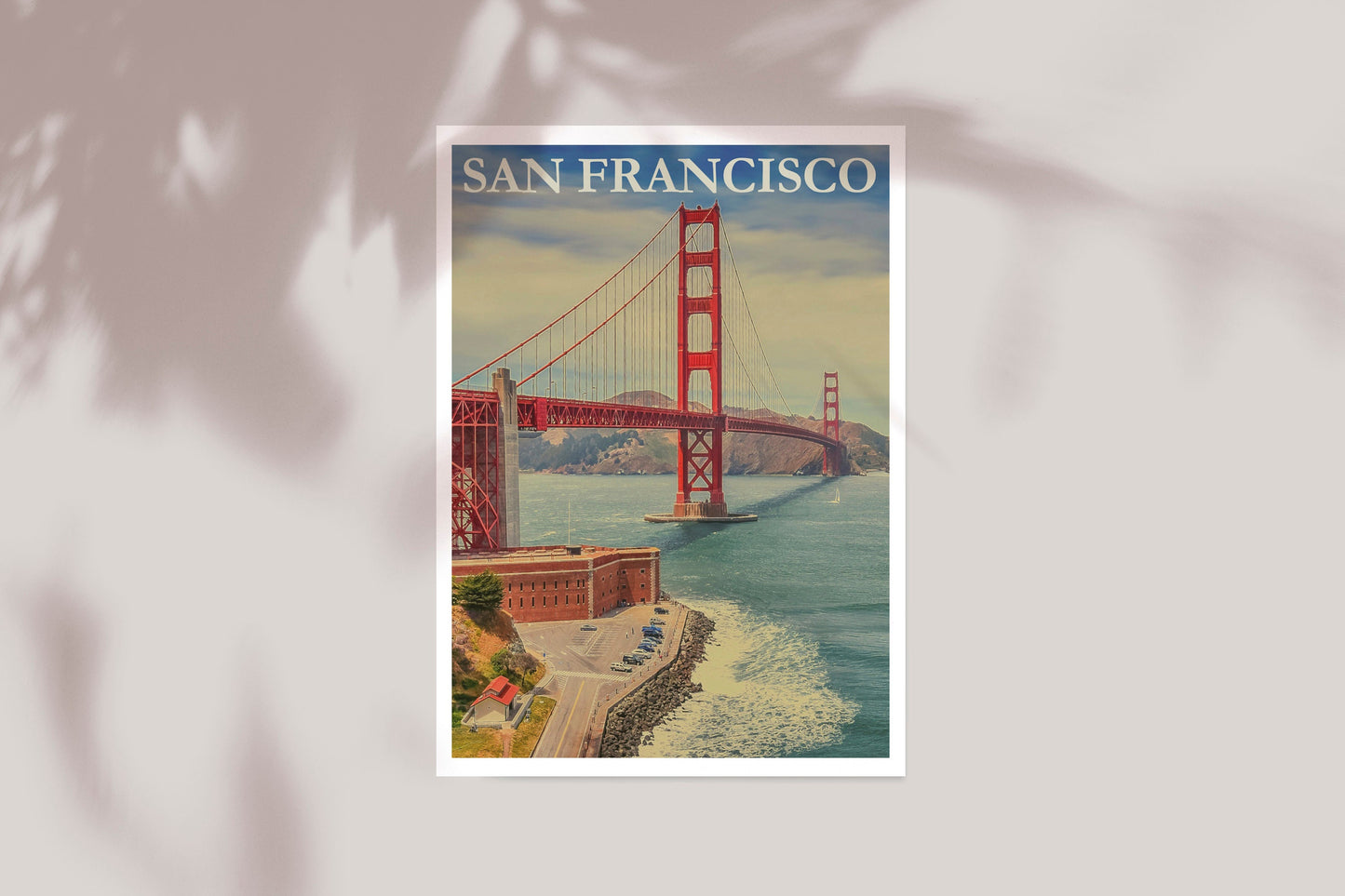 San Francisco Travel Poster Print Wall Hanging Decor