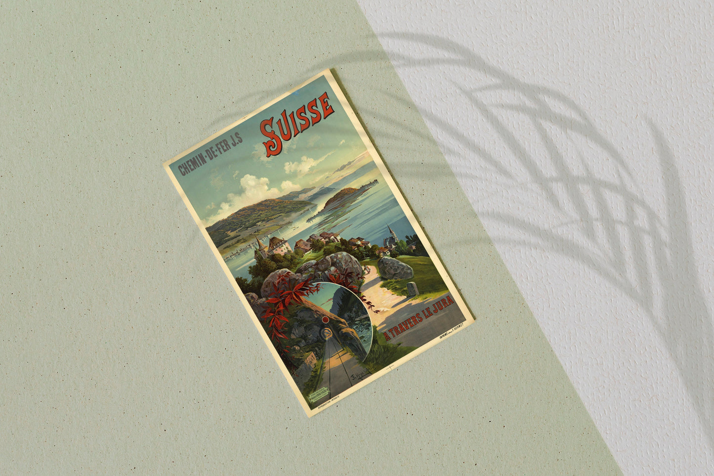 Switzerland Suisse Travel Poster Print Wall Hanging Decor