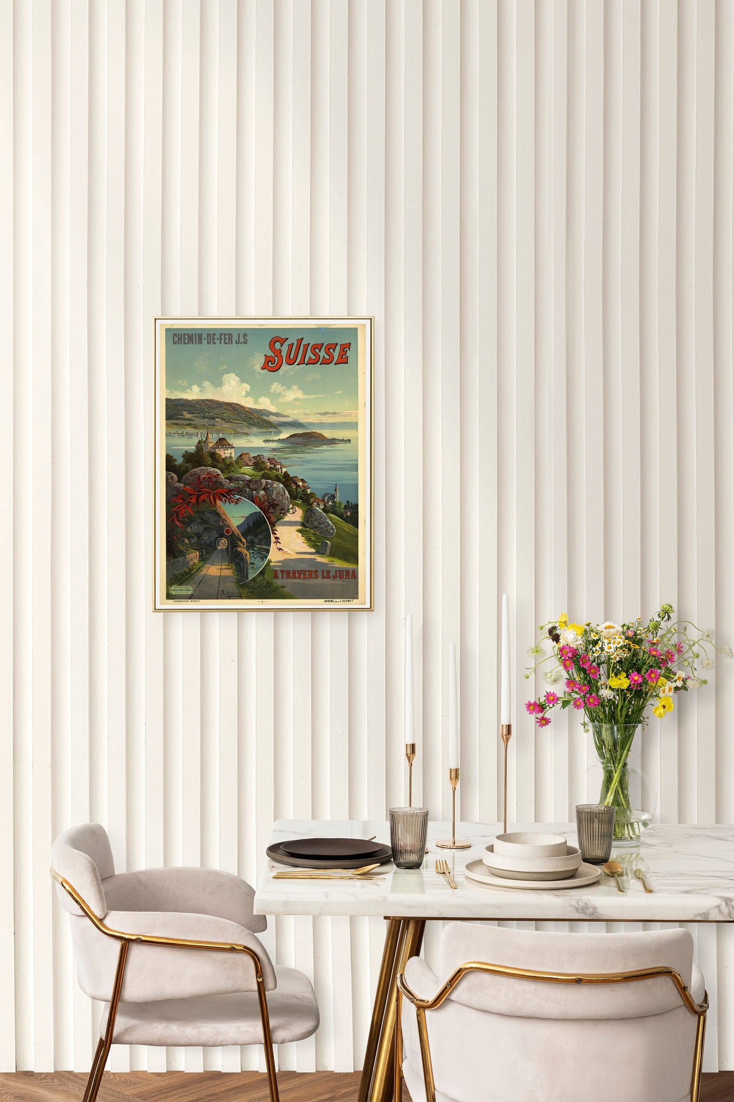 Switzerland Suisse Travel Poster Print Wall Hanging Decor