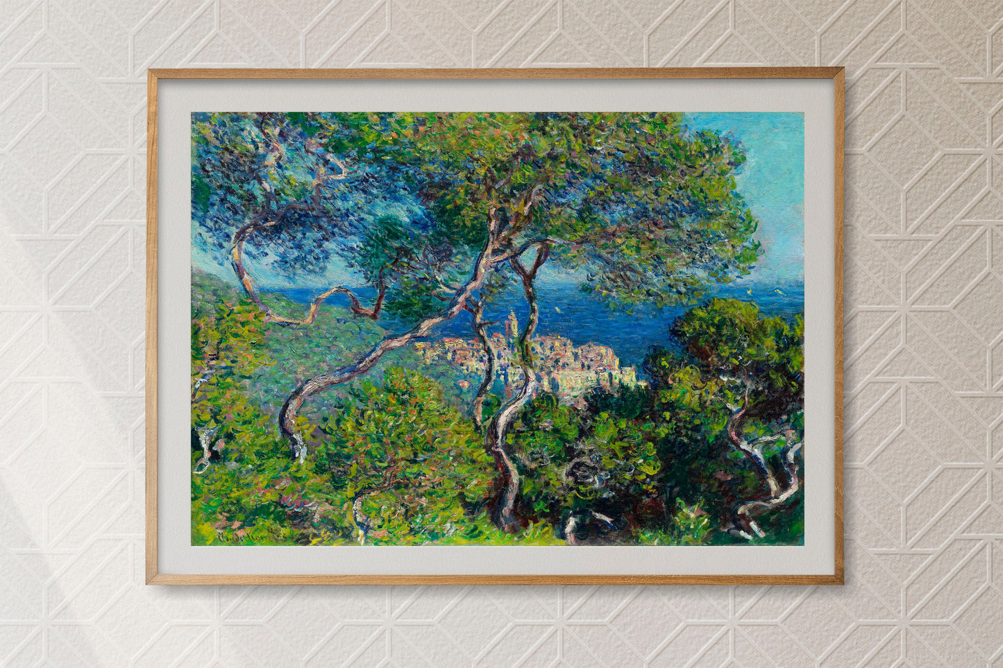 Bordighera (1884) by Claude Monet Art Poster Print Wall Hanging Decor