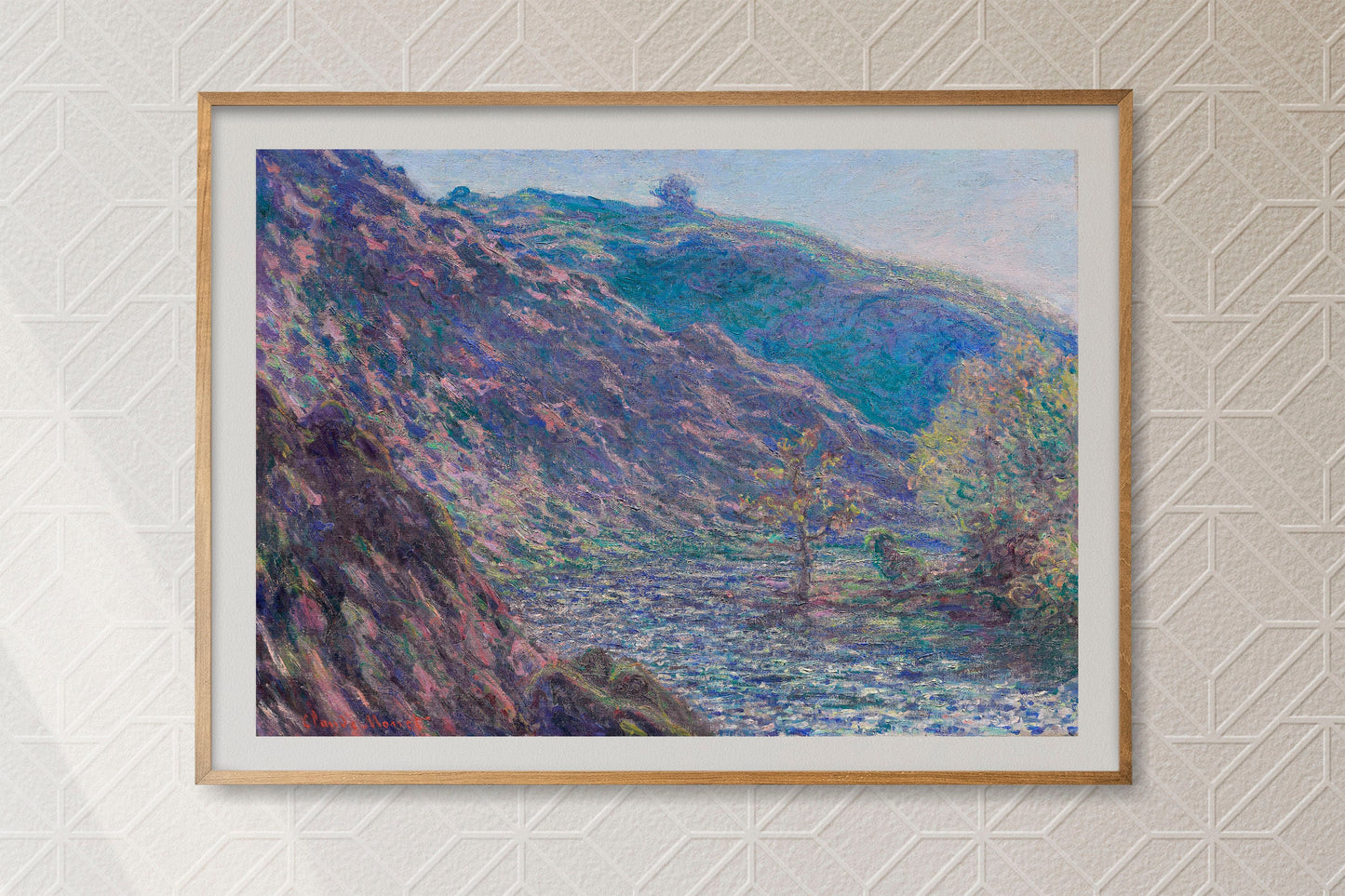 The Petite Creuse River (1889) by Claude Monet Poster Print Wall Hanging Decor