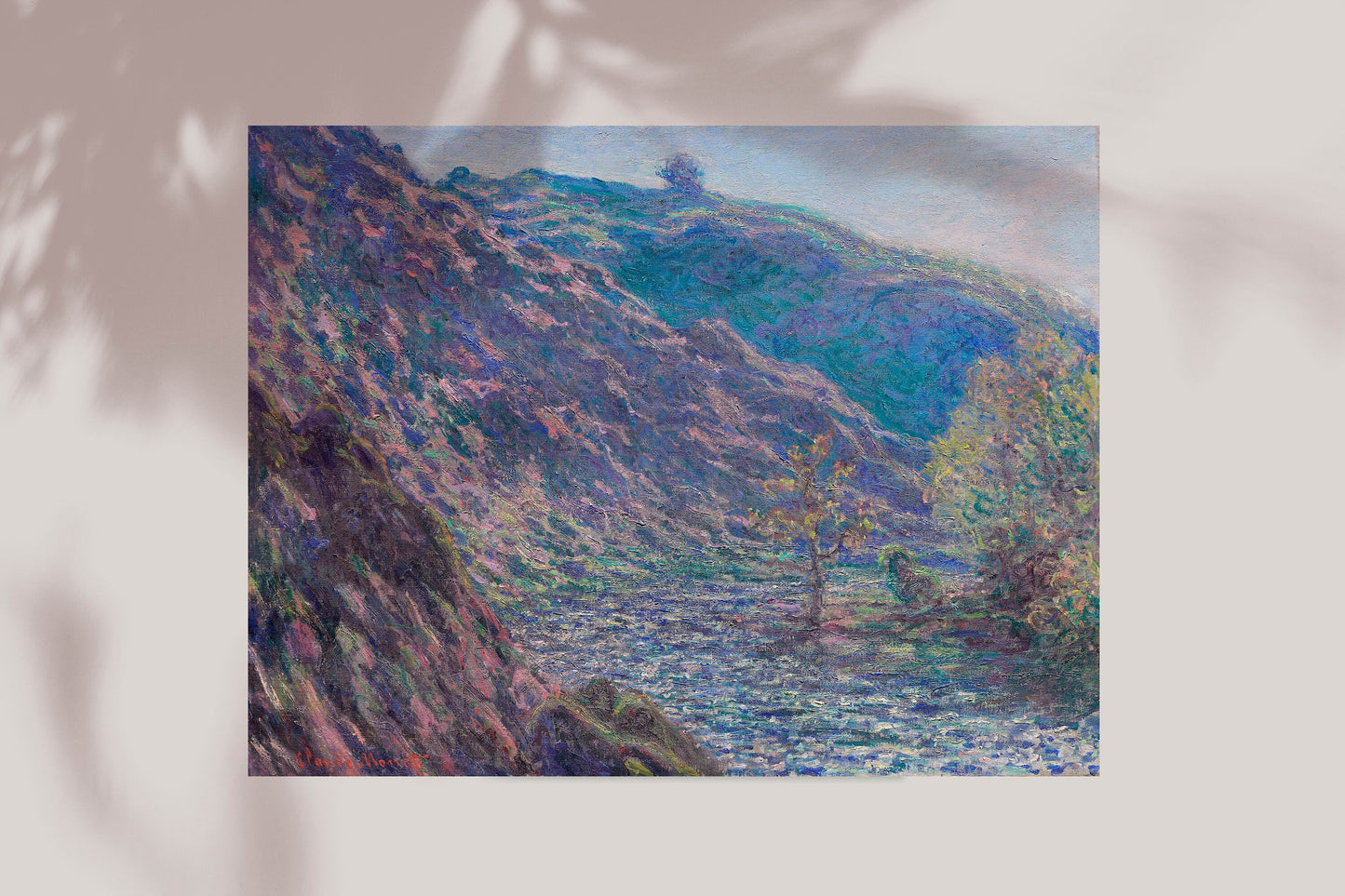 The Petite Creuse River (1889) by Claude Monet Poster Print Wall Hanging Decor