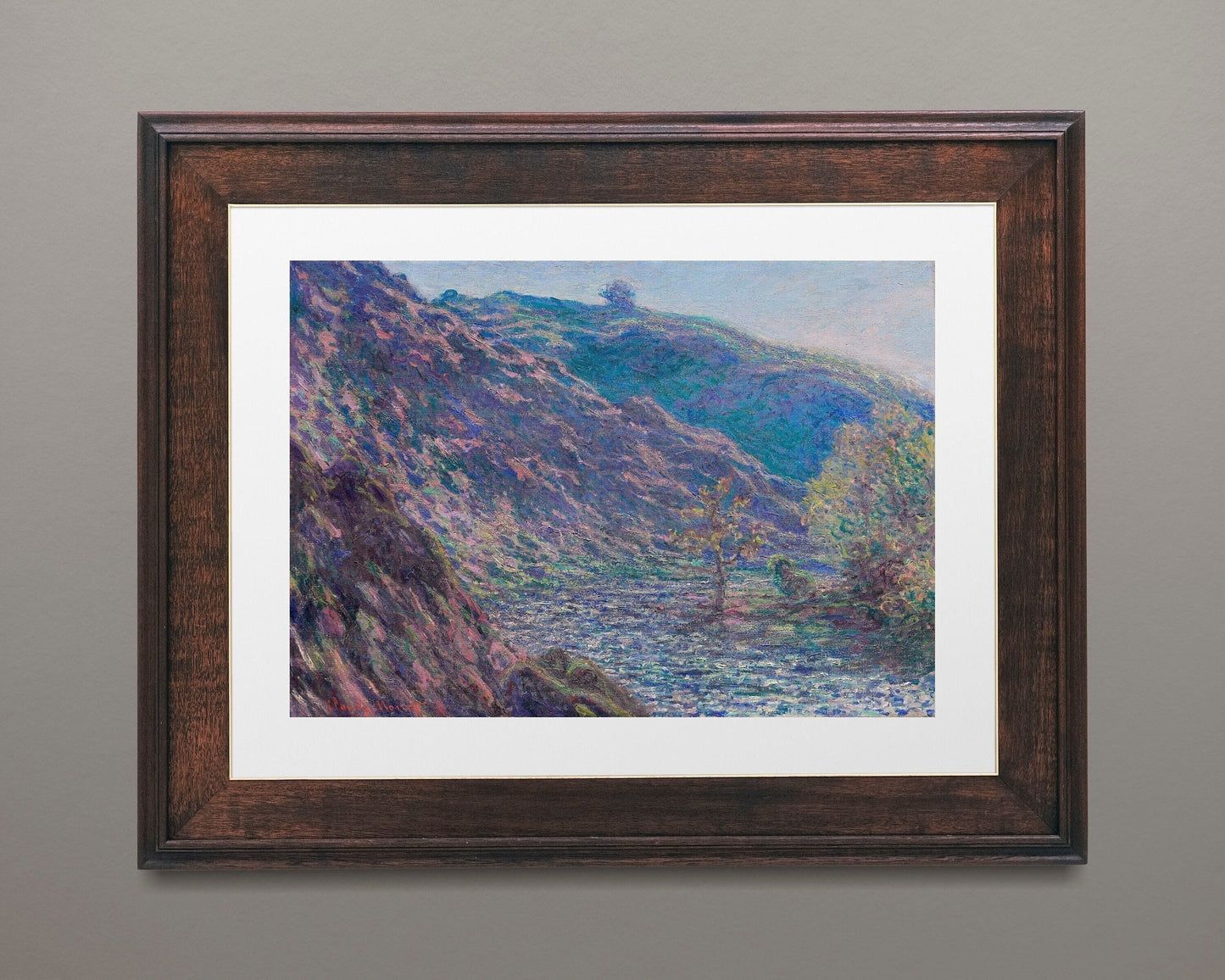 The Petite Creuse River (1889) by Claude Monet Poster Print Wall Hanging Decor