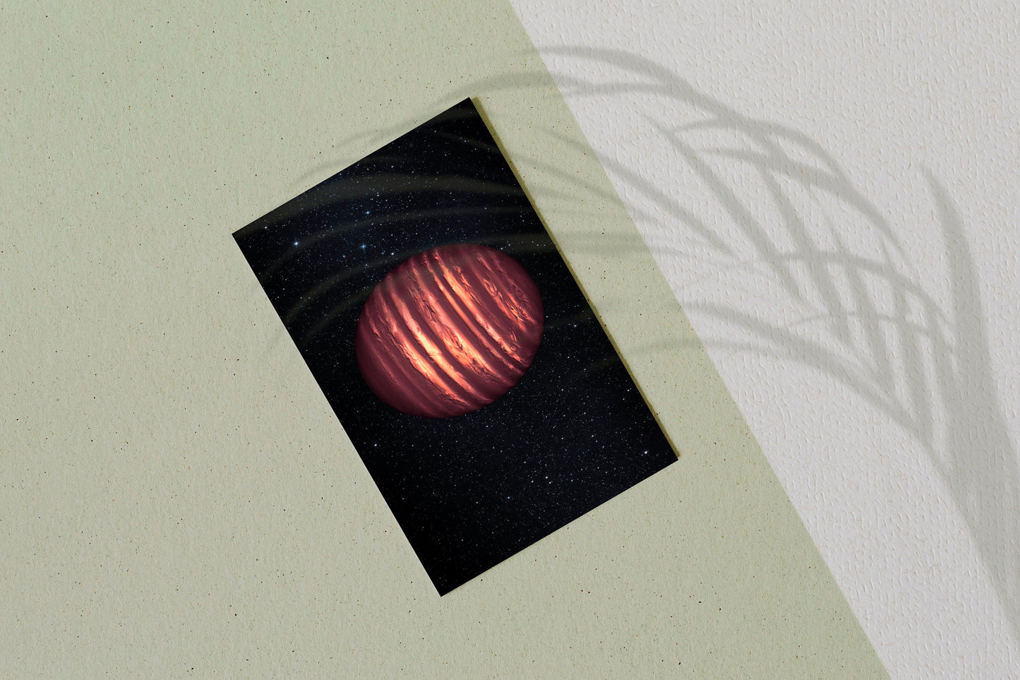 Brown Dwarf Astronomy Poster Illustration Print Wall Hanging Decor