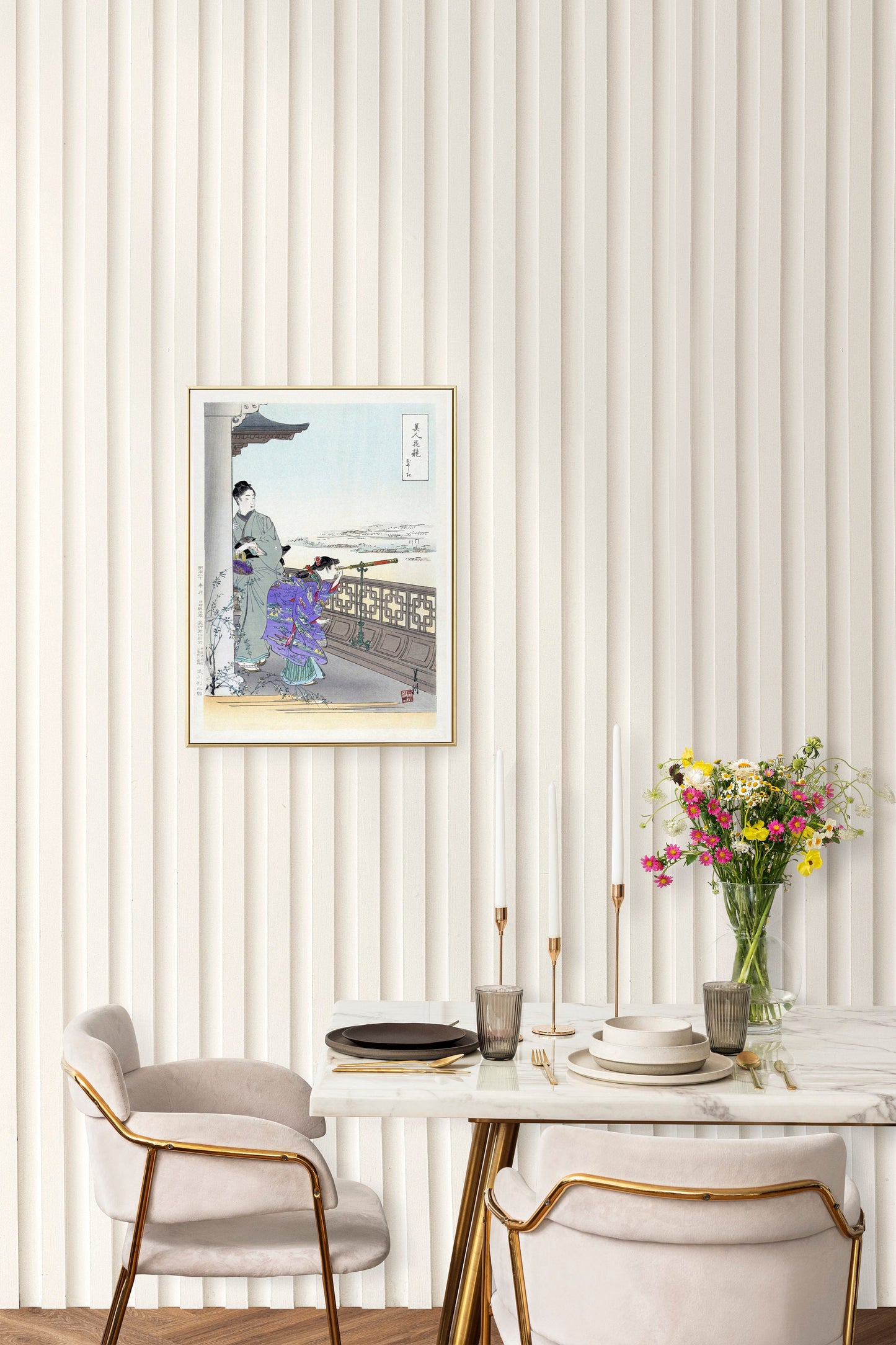 The Binoculars Japanese Art Poster Print Wall Hanging Decor