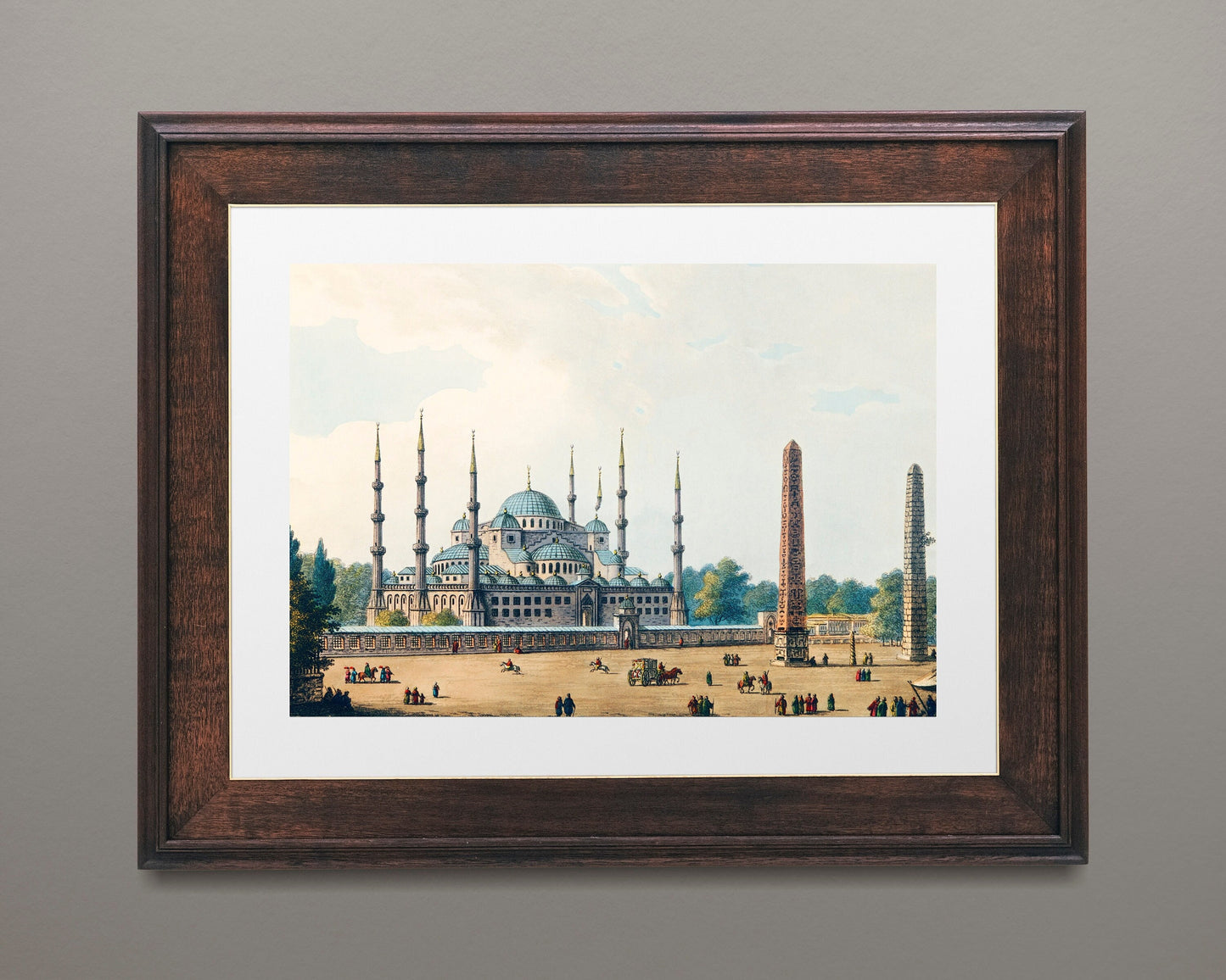Blue Mosque Istanbul Turkey Poster Print Wall Hanging Decor