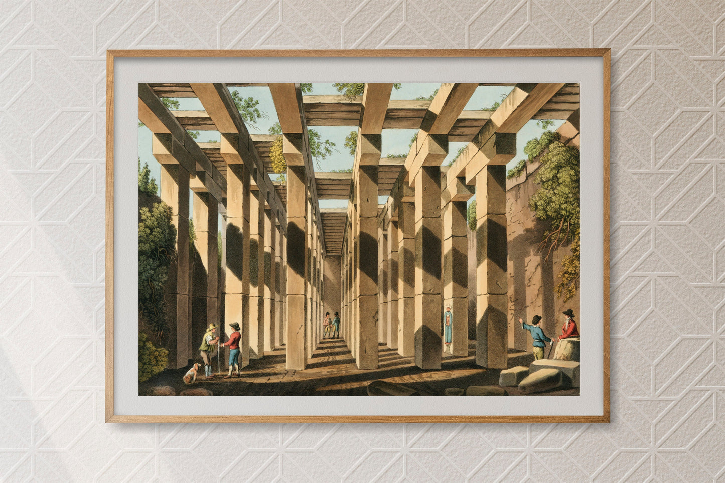 Ancient Cistern in Val di Noto Sicily Italy Poster Print Wall Hanging Decor