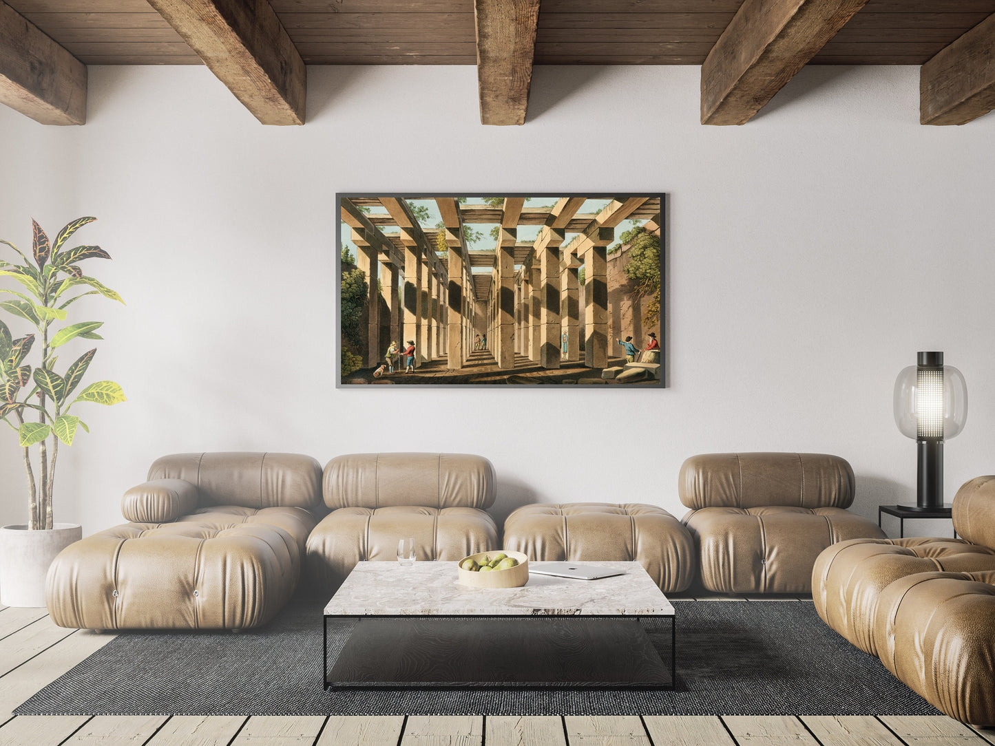 Ancient Cistern in Val di Noto Sicily Italy Poster Print Wall Hanging Decor