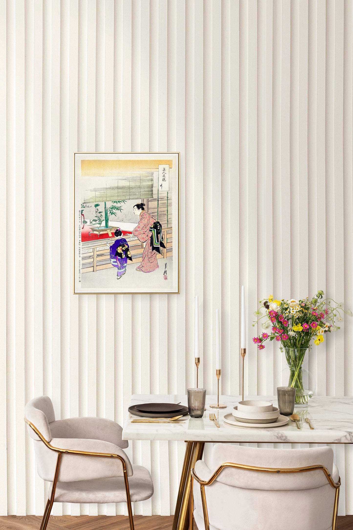 Ikebana Exhibition Japanese Art Poster Print Wall Hanging Decor
