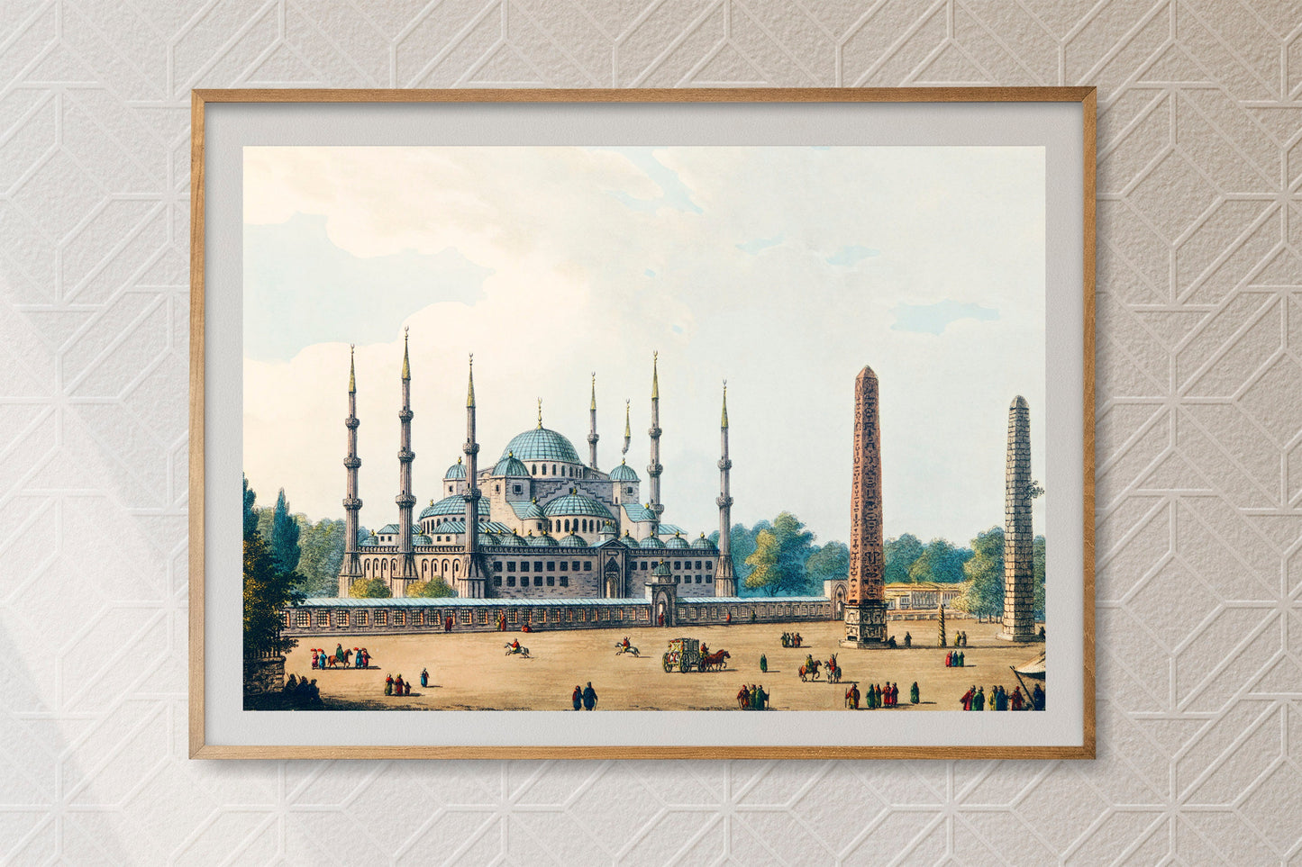 Blue Mosque Istanbul Turkey Poster Print Wall Hanging Decor
