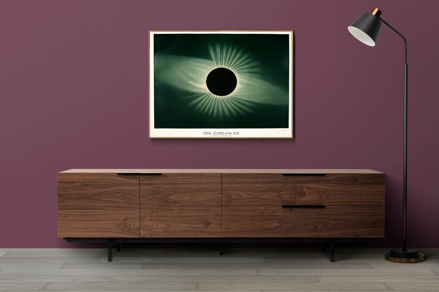 Total Eclipse of the Sun Poster Print Wall Hanging Decor