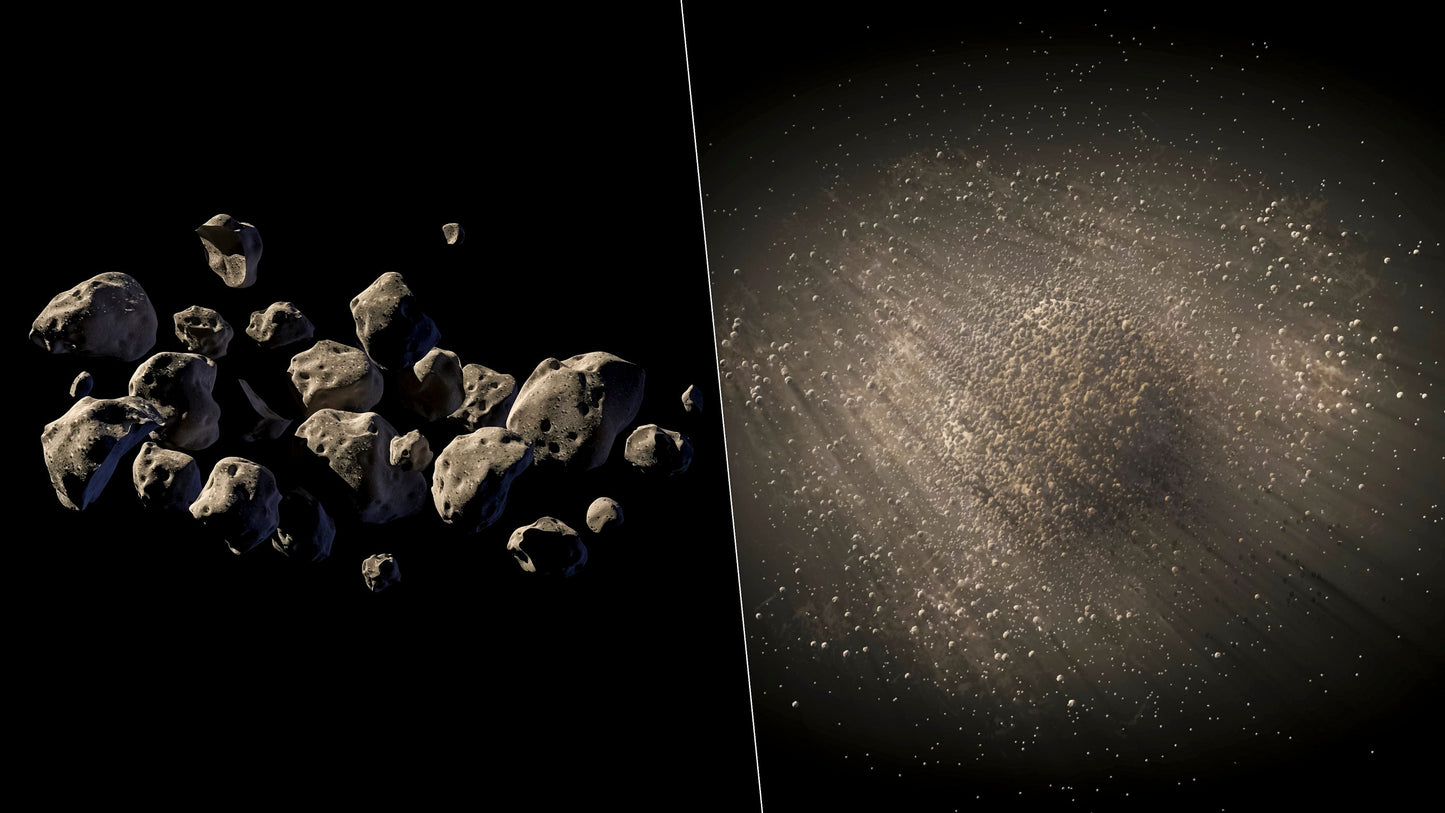 Asteroid Space Poster Print Wall Hanging Decor