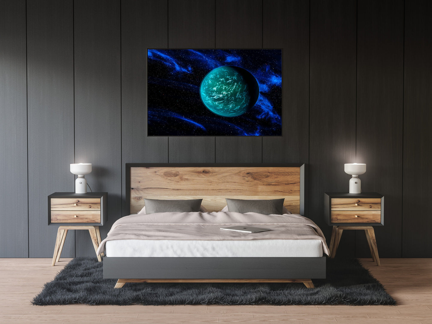 Planet Kepler-22b Space Poster Print Wall Hanging Decor