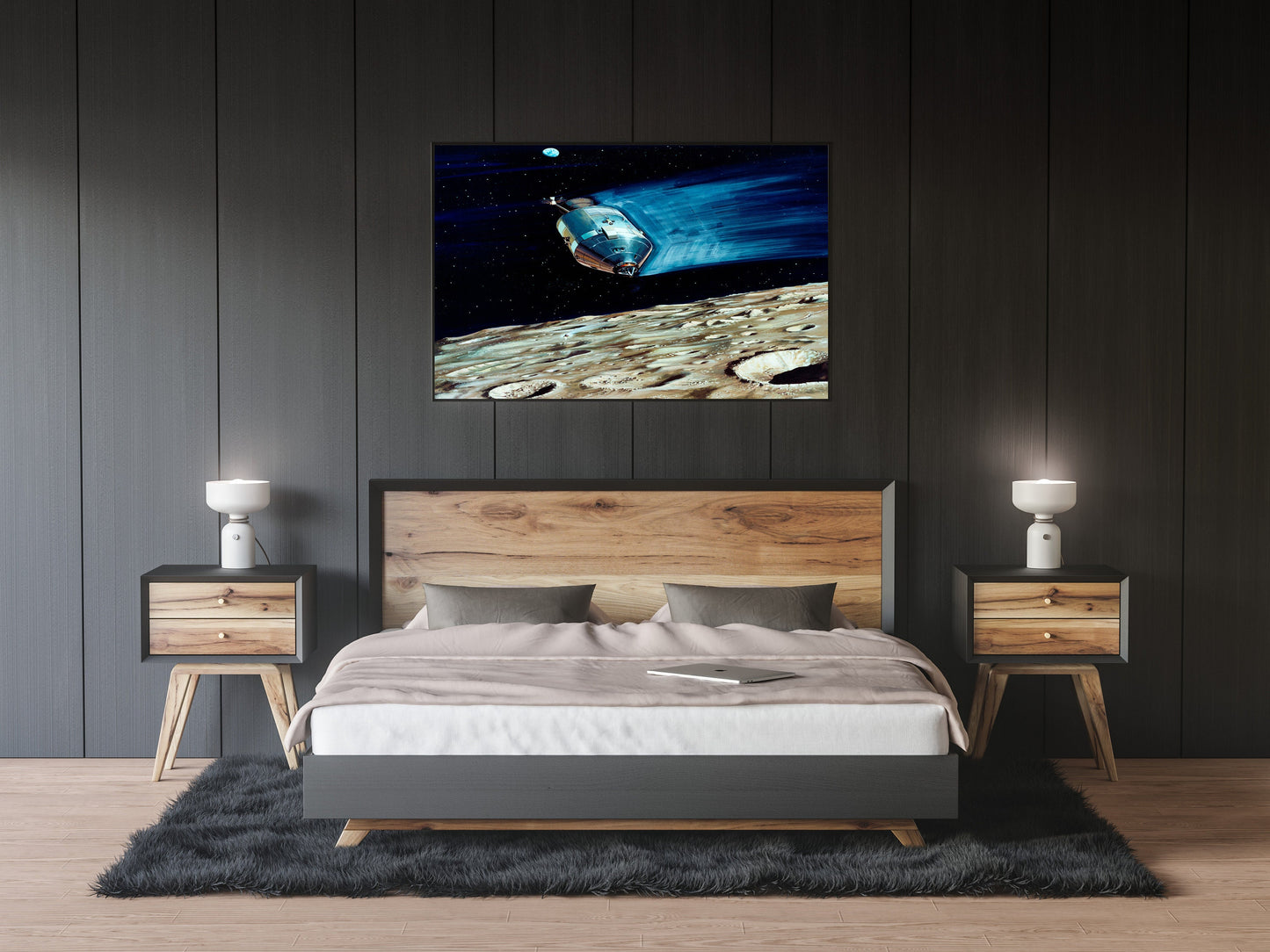 NASA subsatellite Space Poster Print Wall Hanging Decor