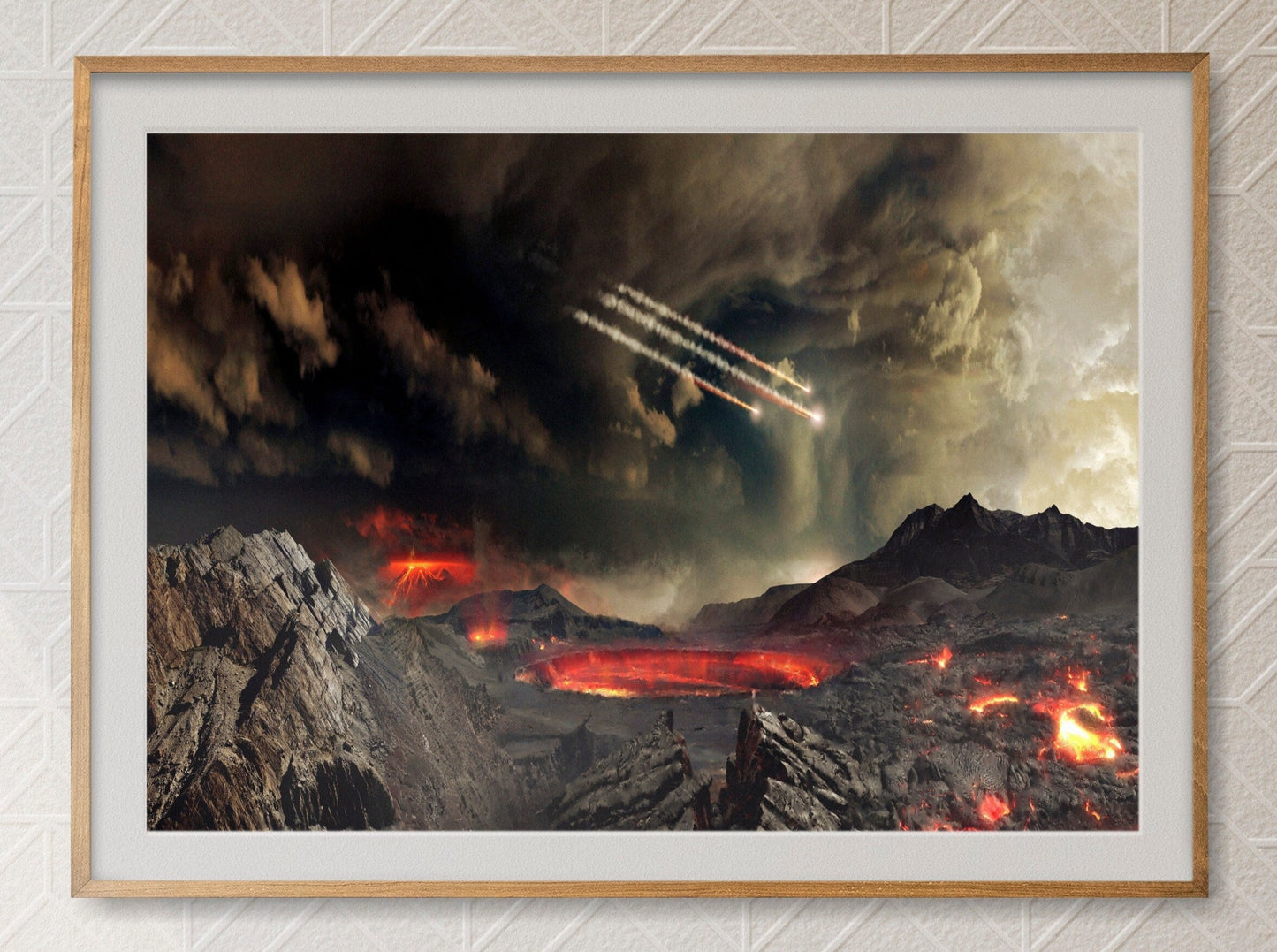 Asteroid Bennu's Journey NASA Space Poster Print Wall Hanging Decor