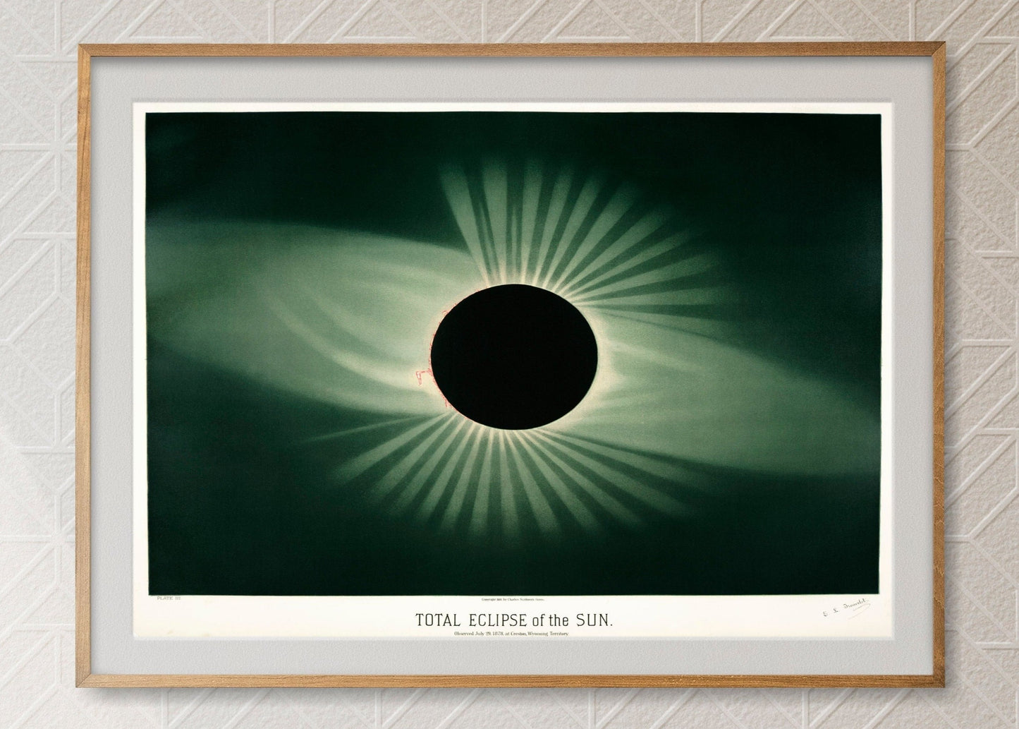 Total Eclipse of the Sun Poster Print Wall Hanging Decor
