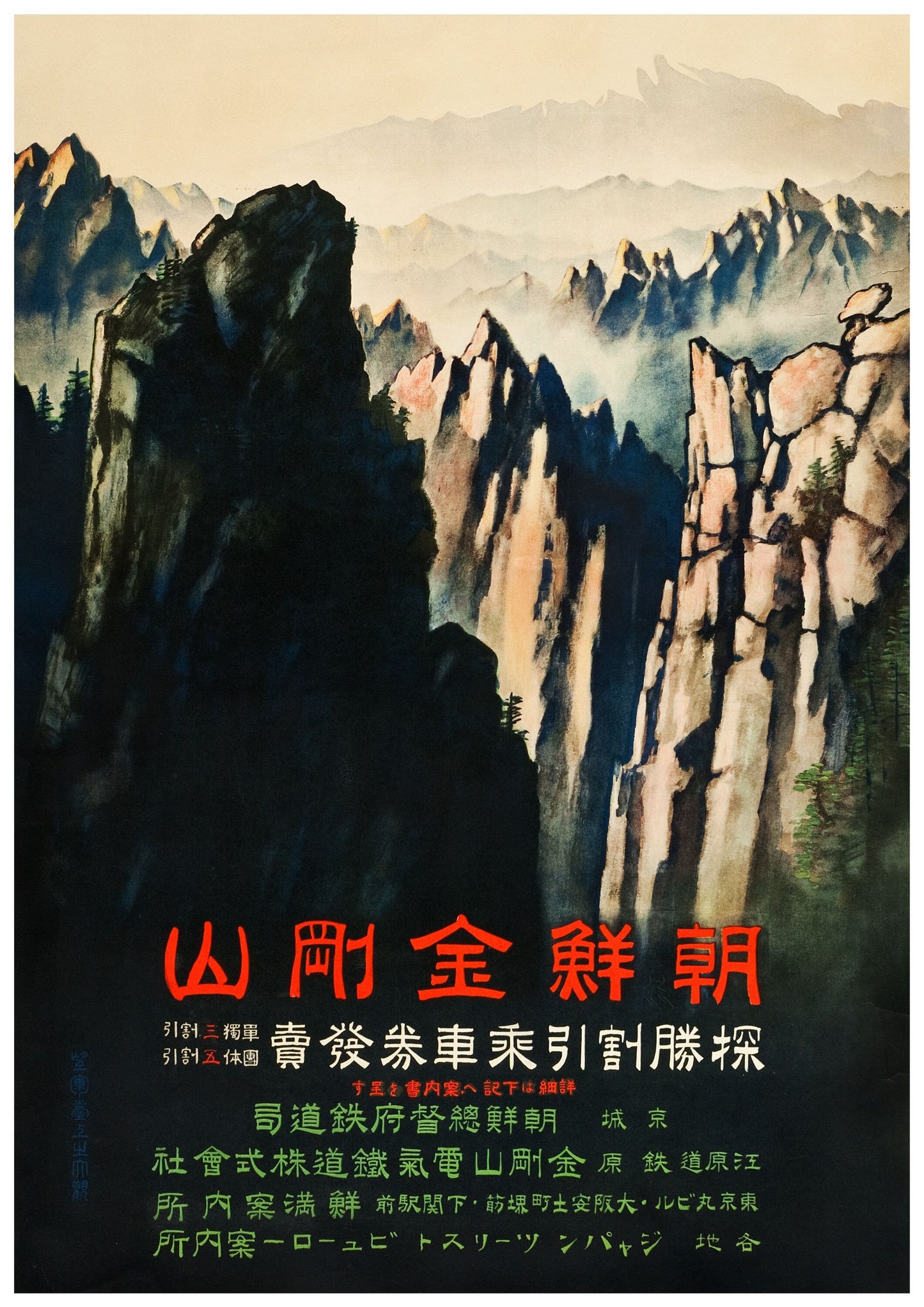 Retro Japan Travel Poster Print Wall Hanging Decor