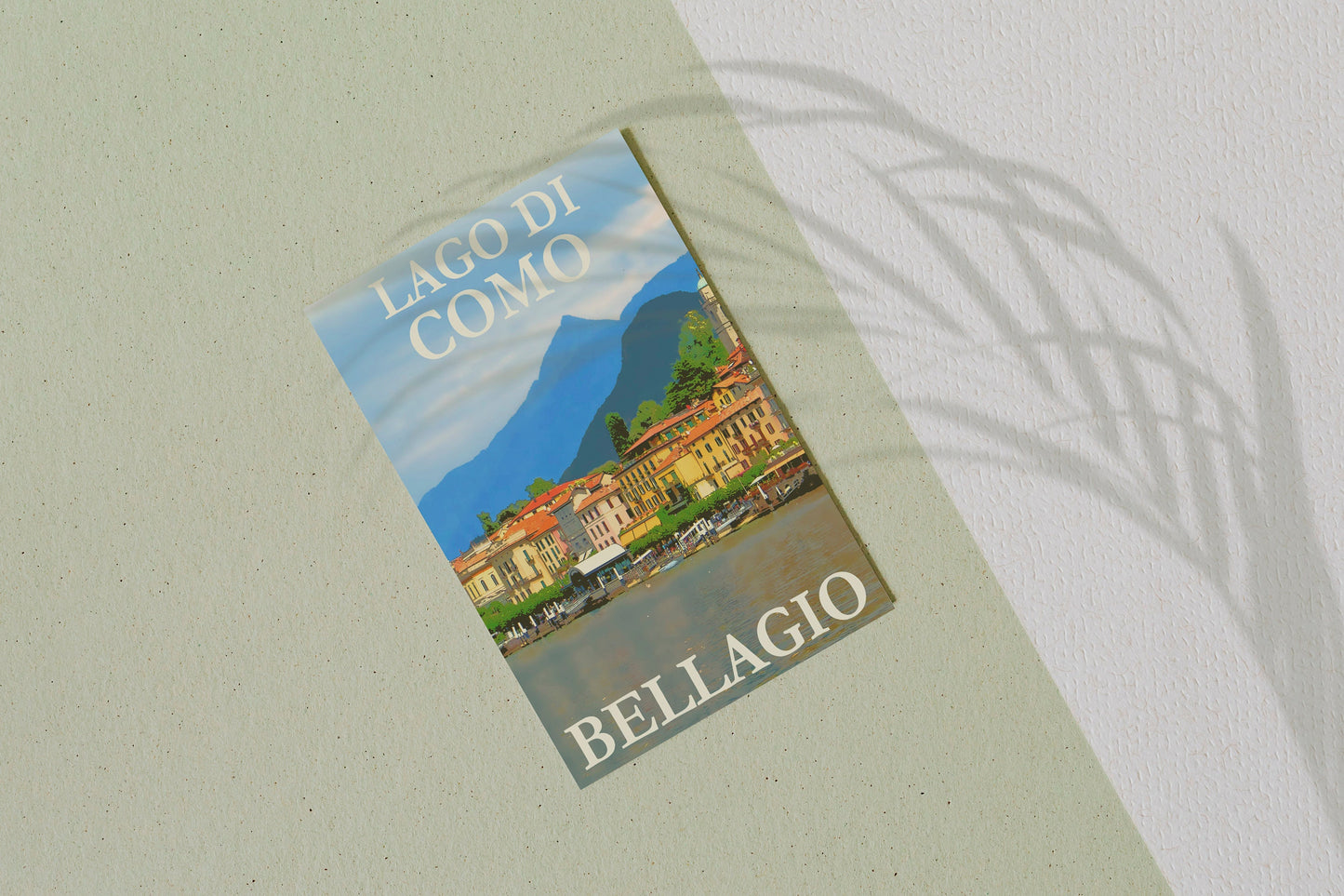 Lake Como Italy Travel Poster Print Wall Hanging Decor