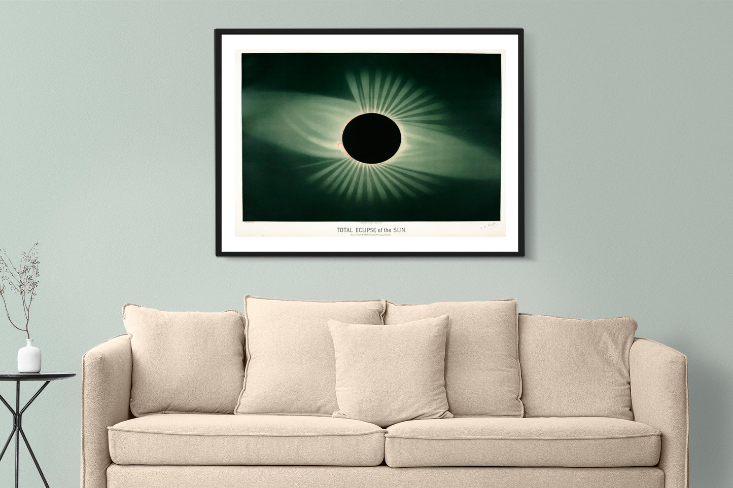 Total Eclipse of the Sun Poster Print Wall Hanging Decor